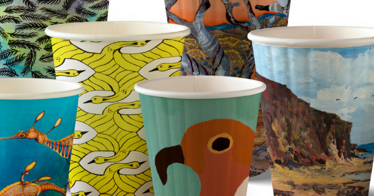 art coffee cups